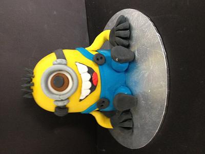 Minion  - Cake by Bubba's cakes 