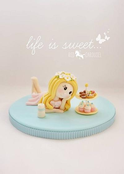 Life is sweet - cake topper - Cake by Wynona
