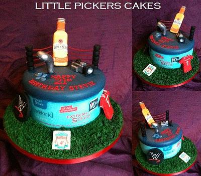 Giant tub of gel and a menagerie of much more!  - Cake by little pickers cakes