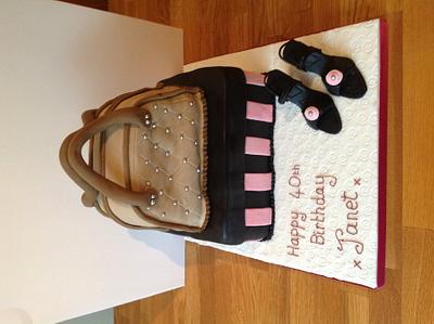 Handbag and shoes cake - Cake by Iced Images Cakes (Karen Ker)