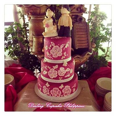 Fuschia Love - Cake by darlingcupcakes