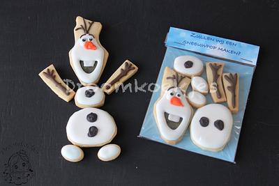 Build a Snowman cookies  - Cake by Droomkoekjes 
