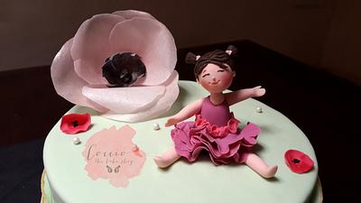Little girl with ruffles - Cake by Cocció - the bake shop -Vallari Joshi