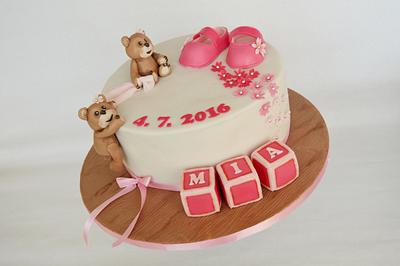 Christening cake for girl - Cake by m.o.n.i.č.k.a
