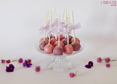 Pink and violet cake pops - Cake by Il Mondo di TeMa