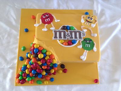 M&M's Cake - Cake by Rainie's Cakes