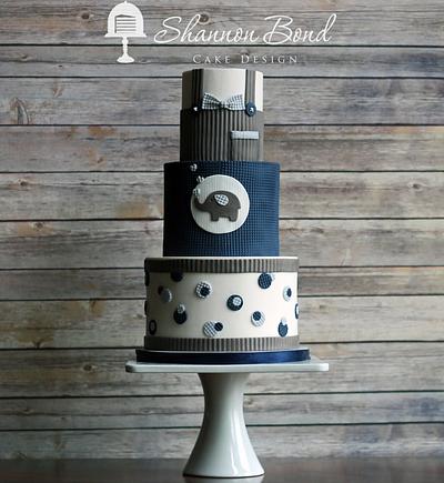 Elephant Baby Shower Cake - Cake by Shannon Bond Cake Design