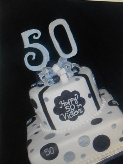 50 th. Birthday Cake - Cake by Maria Cazarez Cakes and Sugar Art