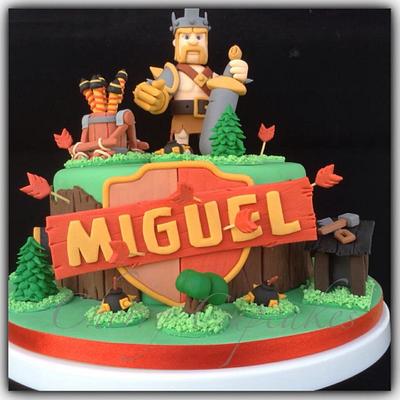 King Miguel - Clash of Clans Cake - Cake by Cherry Eduarte-Cordero
