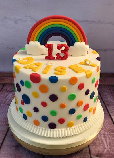 Rainbow Cake - Cake by Lorraine Yarnold