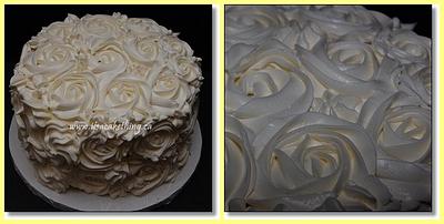 My First Rosette cake for Mom!  - Cake by It's a Cake Thing 