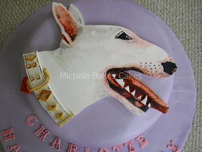 English Bull Terrier - Cake by MicheleBakesCakes