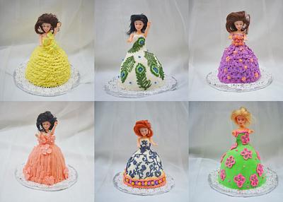 6 doll cakes  - Cake by Divya iyer