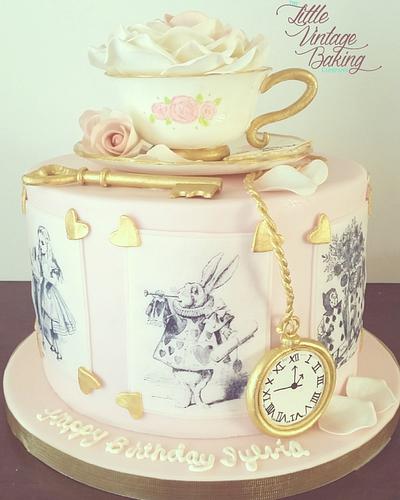 Vintage Alice in Wonderland Cake - Cake by Ashley Barbey