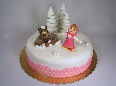 Masha and the bear! - Cake by Angela