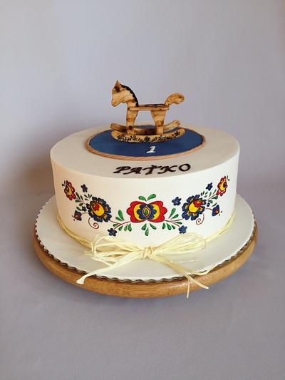 Rocking horse and Slovak folklore - Cake by Layla A