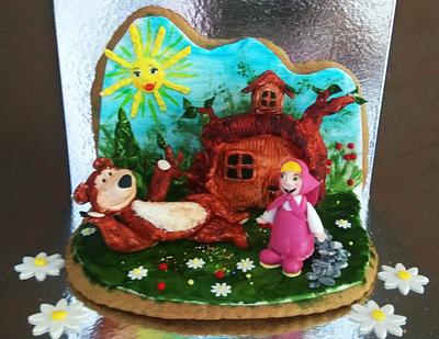 Masha and the bear  - Cake by CakewishAnn