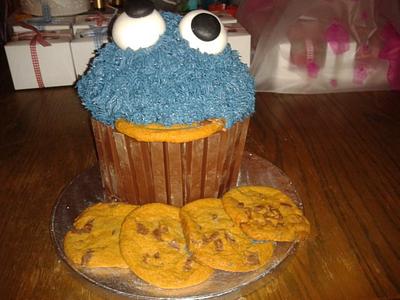 cookie monster - Cake by nicola