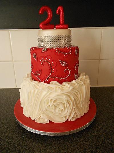 Ruffles and Bling - Cake by nicolascakes