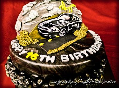 Mustang GT Cake for a Boy's Sweet 16 - Cake by Jennifer's Edible Creations