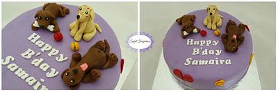 A doggy theme cake  - Cake by Uthra 