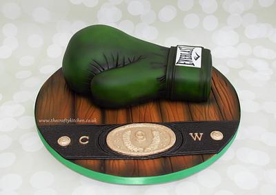 Boxing Glove Cake & Tutorial. - Cake by The Crafty Kitchen - Sarah Garland