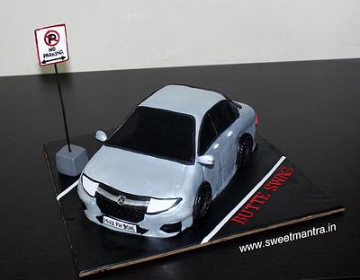 Honda City car shape cake - Cake by Sweet Mantra Homemade Customized Cakes Pune