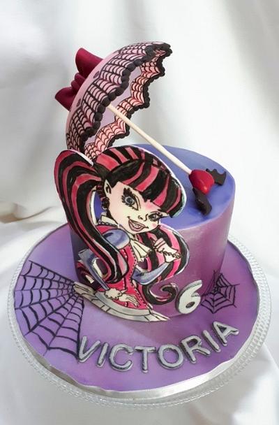 birthday painted Draculaura - Cake by Kaliss