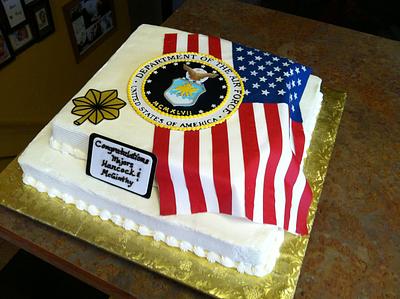 Air Force Flag Cake - Cake by Cathy Leavitt