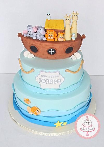Noah's Ark Baptism - Cake by SimplySweetCakes