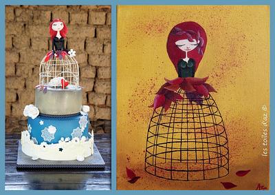 For the girls and cages.... - Cake by Maria Schick