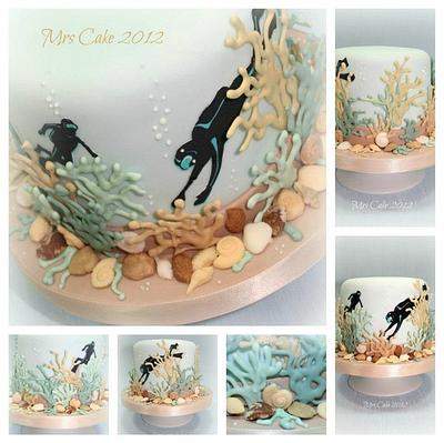 Diver Cake - Cake by Tracy Prescott