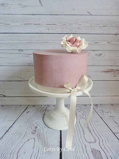 Dusky pink Ganache - Cake by Carol