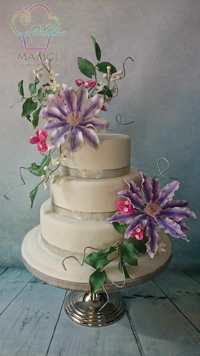 Clematis Cake - Cake by mamgi