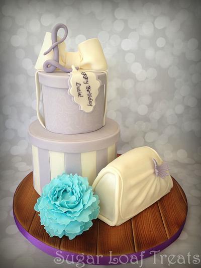 Hat boxes and hand bags! - Cake by SugarLoafTreats
