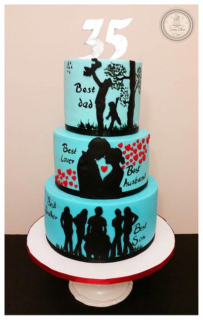 "Story of a Man" Cake - Cake by Spring Bloom Cakes