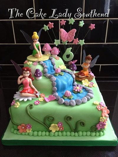 Tinker bell and friends - Cake by Gwendoline Rose Bakes