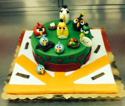 angry birds cake - Cake by abdulkarim