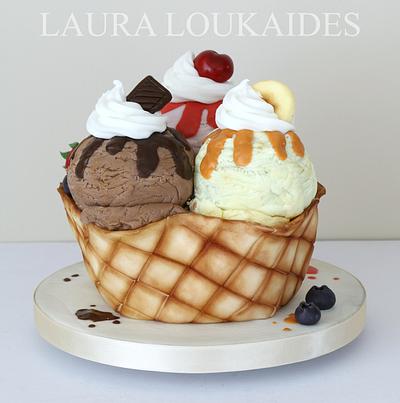 Ice Cream Cake - Cake by Laura Loukaides