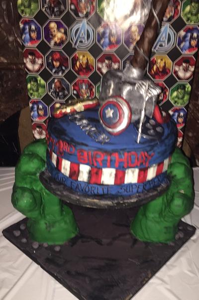 Avengers cake  - Cake by Cakes by Crissy 