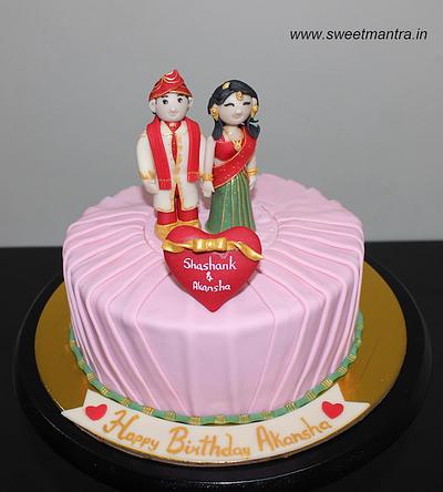 Bride birthday cake - Cake by Sweet Mantra Homemade Customized Cakes Pune