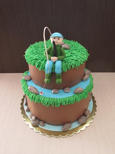 Fisherman Cake - Cake by sansil (Silviya Mihailova)