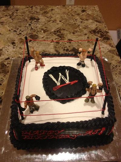 Wrestling Cake - Cake by Damaris Brown