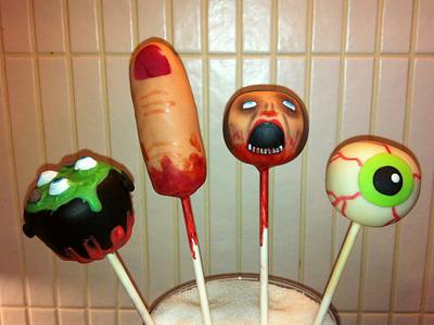 Gruesome Halloween cake pops! - Cake by Natalie King