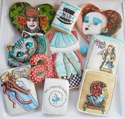 Alice's Adventure in Wonderland Cookies - Cake by Kim Coleman (Sugar Rush Custom Cookies)