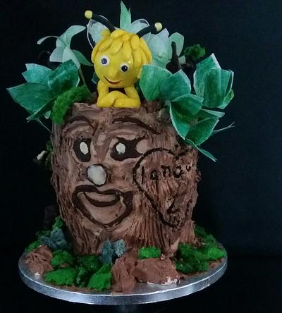 Maya the Bee and talking tree - Cake by Ewa