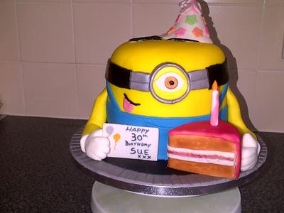 30th bithday minion - Cake by helenlouise