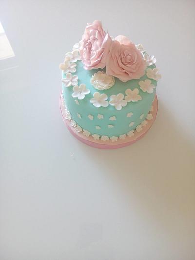 Flower cake - Cake by Mariana Frascella