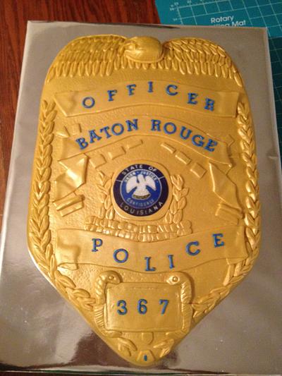 3d Police Badge - Cake by sweettreasures