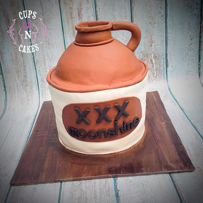 Moonshine Jug - Cake by Cups-N-Cakes 